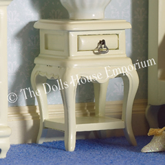French-style Cream Bedside Table